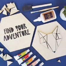 Load image into Gallery viewer, Seedling Painted Geometric Art (Fox)