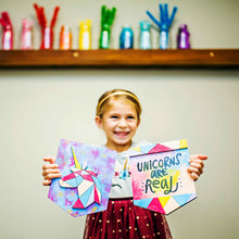 Load image into Gallery viewer, Painted Geometric Art (Unicorn)