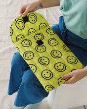 Load image into Gallery viewer, Puffy Laptop Sleeve / Yellow Happy 13"/14" (Small)