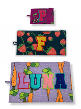 Load image into Gallery viewer, Personalised your Flat Pouch Set / Carrots & Berries