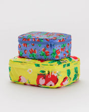 Load image into Gallery viewer, Packing Cube Set - Needlepoint Fruit
