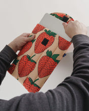 Load image into Gallery viewer, Puffy Laptop Sleeve / Strawberry 13&quot;/14&quot; (Small)

