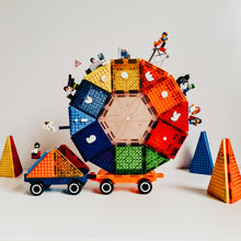Load image into Gallery viewer, MAGBLOX® Twin Car Pack with Wooden Wheels