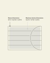 Load image into Gallery viewer, Puffy Laptop Sleeve / Trippy Swirl Salmon 16" (Large)