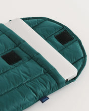 Load image into Gallery viewer, Puffy Laptop Sleeve / Malachite 13"/14" (Small)