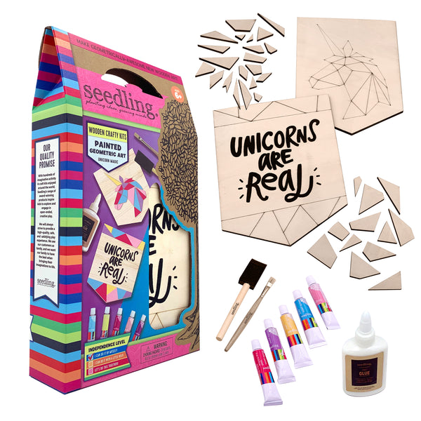 Painted Geometric Art (Unicorn)