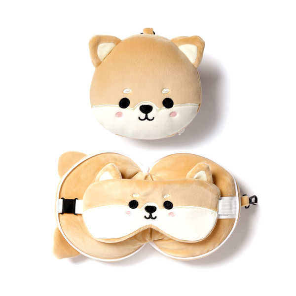 Shiba Inu Dog Kids' Travel Pillow Set