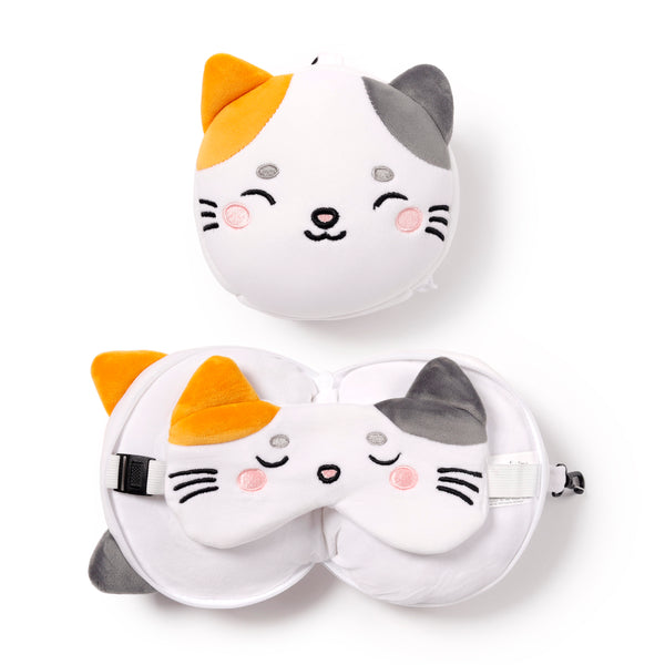 Cat Kids' Travel Pillow Set