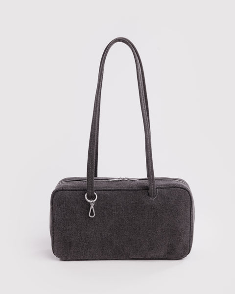 NEW HOT ITEM! Denim Bowler Bag - Washed Black Denim