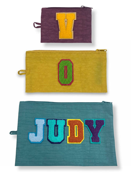 Personalised your Flat Pouch Set / Jewel Mix