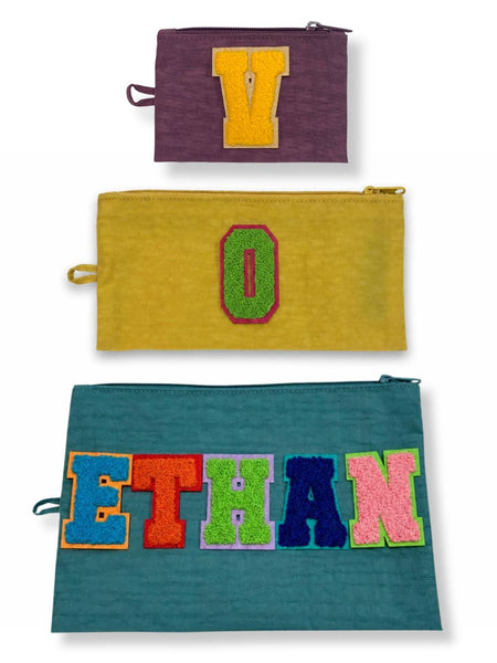 Personalised your Flat Pouch Set / Jewel Mix