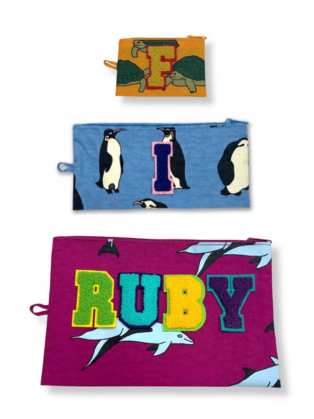 Personalised your Flat Pouch Set / Vacation Animals