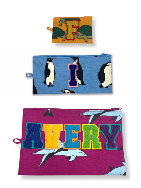 Personalised your Flat Pouch Set / Vacation Animals