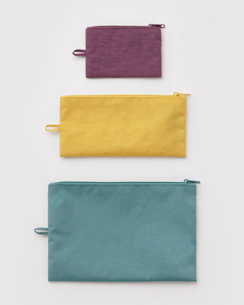 NEW! Flat Pouch Set / Jewel Mix