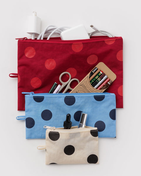 NEW! Flat Pouch Set / Polka Dot Mix