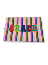Load image into Gallery viewer, Personalised your Go Pouch Set / Candy Shop Stripes
