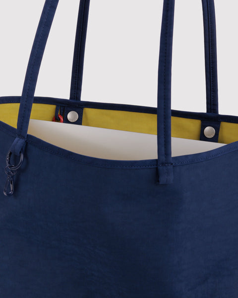 NEW! Medium Nylon Reversible Tote - Navy Mix