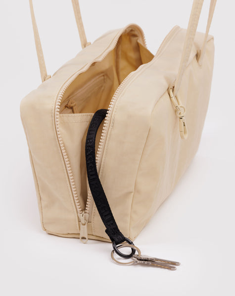 NEW HOT ITEM! Nylon Bowler Bag - Custard