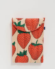 Load image into Gallery viewer, Puffy Laptop Sleeve / Strawberry 13&quot;/14&quot; (Small)
