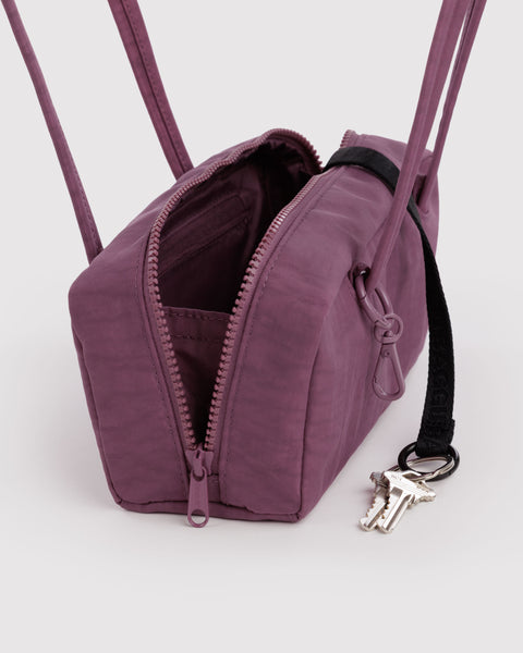 NEW HOT ITEM! Small Nylon Bowler Bag - Wild Plum