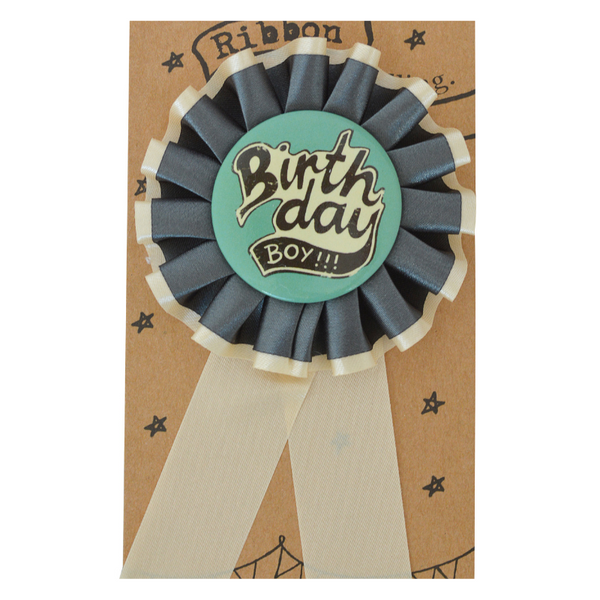 Birthday Ribbon Badge - Boy - The Best Day Ever