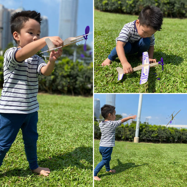 Jet Boy 35cm Rubber Band Powered Glider