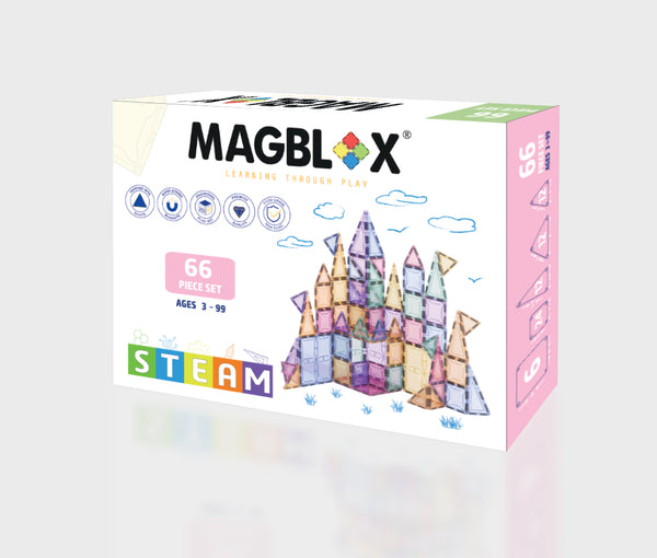 MAGBLOX® 66 pcs Pastel Colour Set