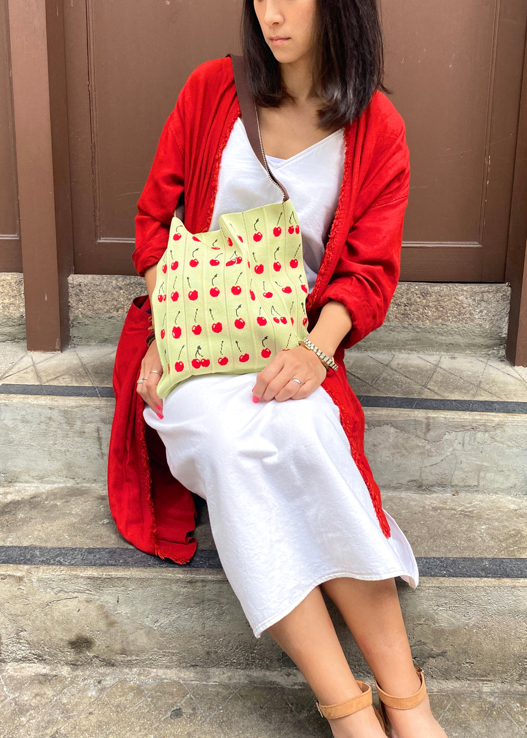 Knitty / Cherries / Light Green