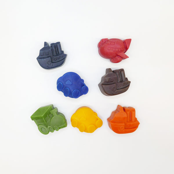 Transport Vehicles Crayon Set