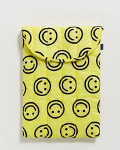 Load image into Gallery viewer, Puffy Laptop Sleeve / Yellow Happy 16&quot; (Large)

