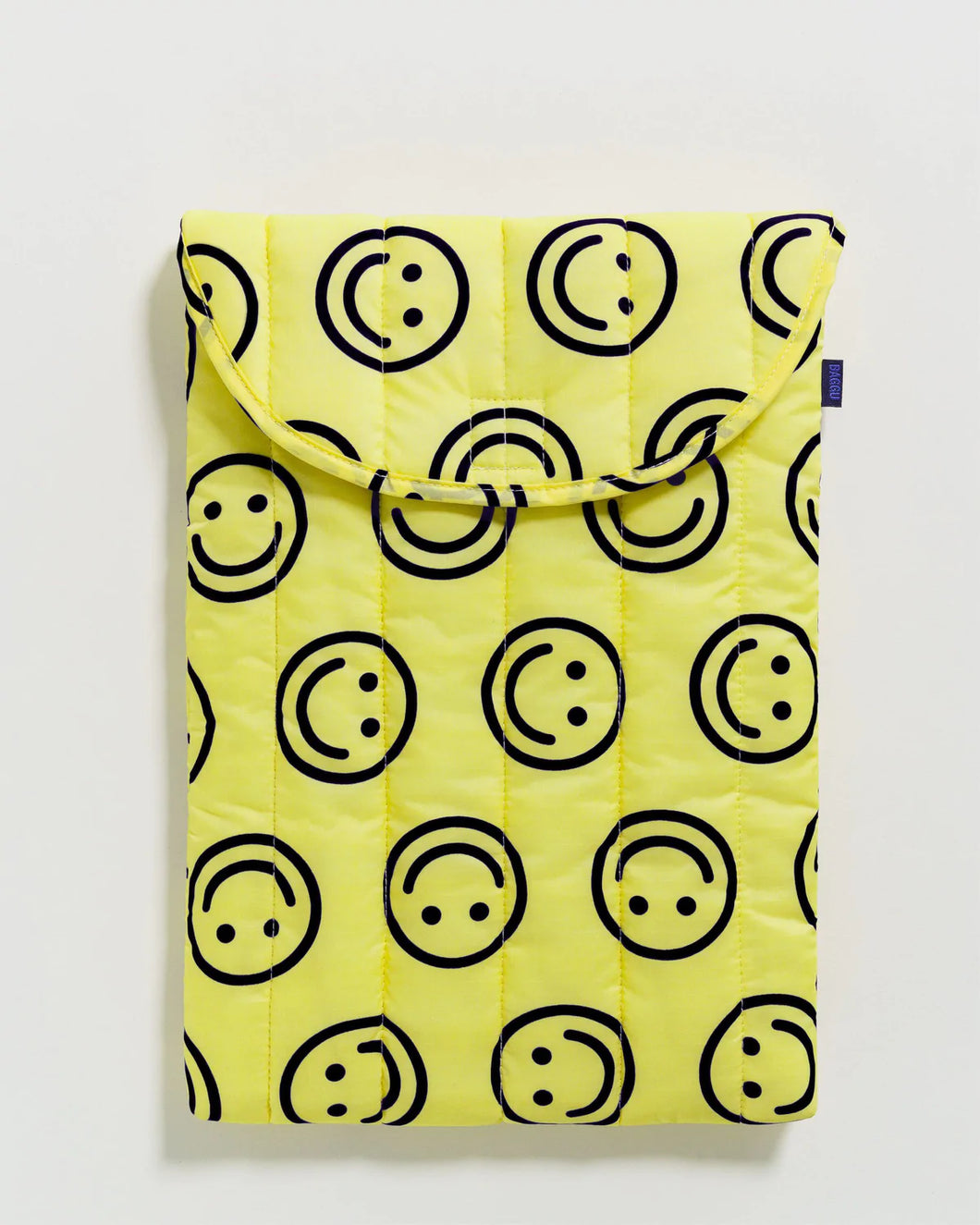 Puffy Laptop Sleeve / Yellow Happy 16